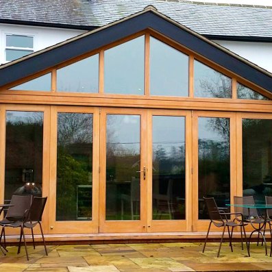 Hardwood bi-fold doors