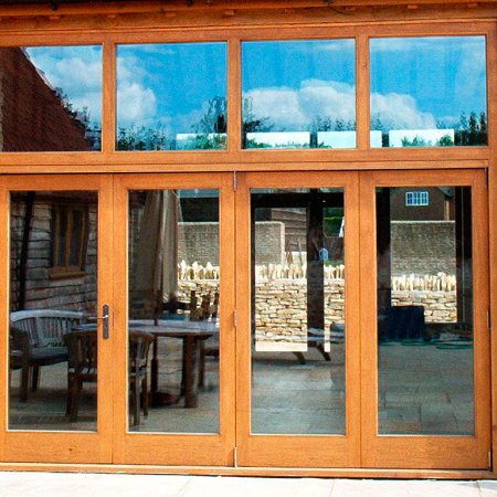 Oak bifold doors