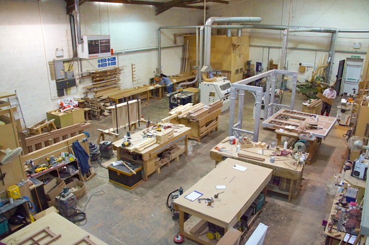 One Step Joinery workshop facilities in Swindon